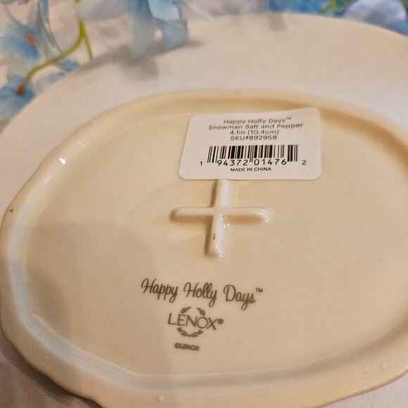 Lenox Happy Holly Days Snowman Salt and Pepper - Picture 11 of 15